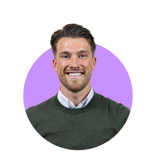 Lachende accountmanager sales